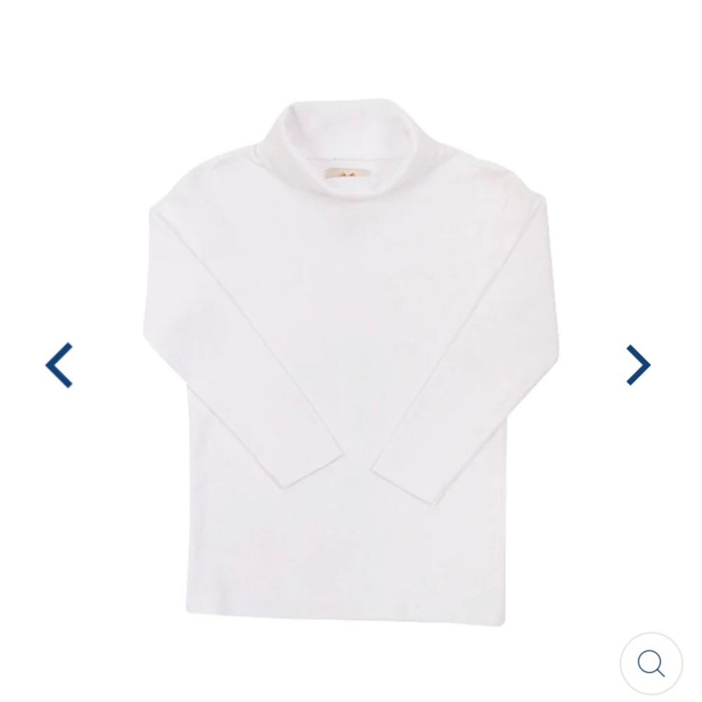 TBBC - white unisex turtleneck